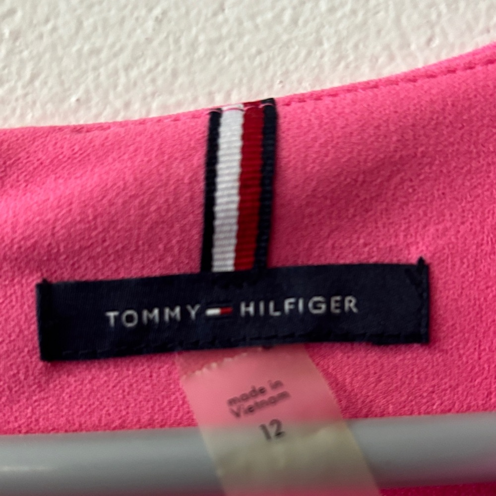 Tommy Hilfiger Fuchsia Mini Dress with Ivory Accents - Picture 5 of 5